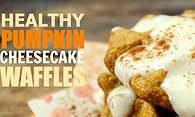 Pumpkin & Praline Waffles W/ Cream Cheese Topping