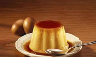 Flan vanilla custard