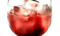 Red wine ice